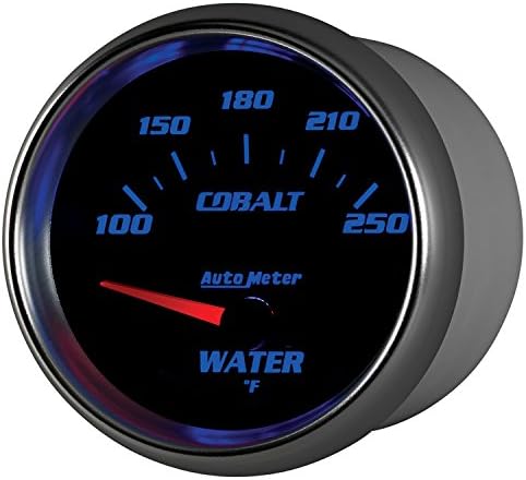 Auto Meter 7937 Cobalt 2-5/8" 100-250 Degree F Short Sweep Electric Water Temperature Gauge Auto Meter