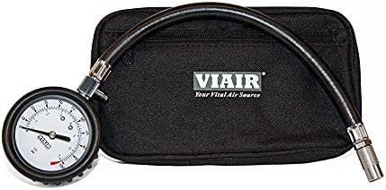 VIAIR 2.5" Tire Pressure Gauge with Hose, 0-100 PSI Range, P/N 90073 Viair