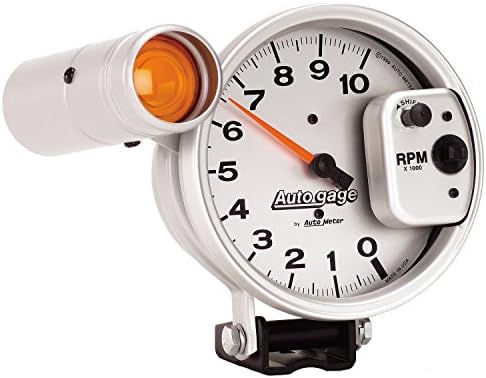 Auto Meter Autogage by AutoMeter 5 in. Pedestal Mount Tachometer, 0-10,000 RPM with Large External Shift Light 233911 Auto Meter