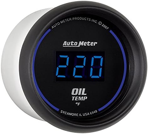 Auto Meter 6948 Cobalt Digital 2-1/16" 0-340 F Oil Temperature Gauge Auto Meter