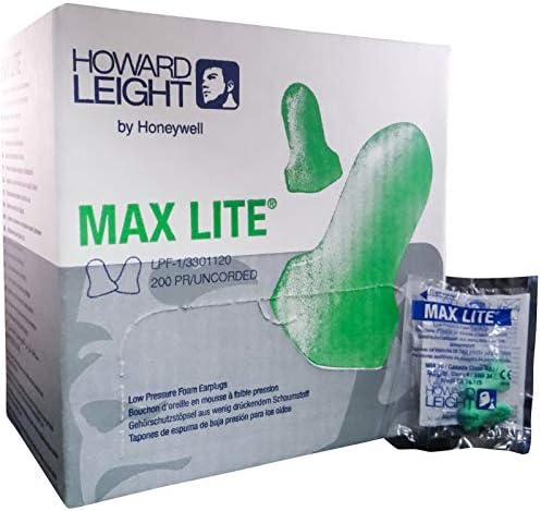 Howard Leight Max Lite Disposable Earplugs with Cord - MS92255 (5 Boxes) HOWARD LEIGHT