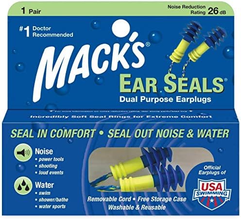 Mack's Ear Seals Dual Purpose Earplugs 1 Pair (Pack of 11) Mack's