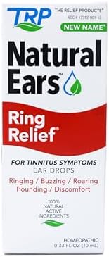 Homeopathic Ear Drops (Капли) - 0.33 OZ, Pack of 3 Ring Relief