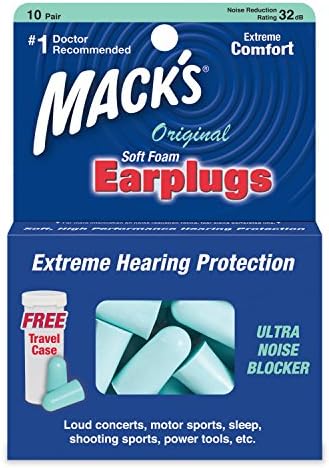 Macks Slim Fit Soft Foam Earplugs, 10 Pair (Pack of 3) Mack's