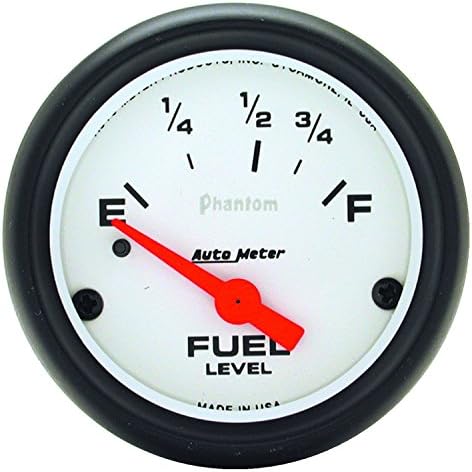 AUTO METER 5814 Phantom Electric Fuel Level Gauge , 2 5/8" - Short Sweep/Electric Auto Meter