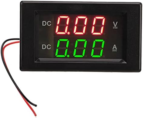 Voltage Current Display Meter YB4835VA Digital Voltmeter Ammeter DC 600V 100A Decimal Point Automatic Shift Dual Display Current Voltmeter Acouto