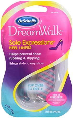 Dr. Scholl's Dreamwalk Sole Expressions Heel Liner, 3 Count Dr. Scholl's