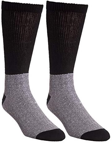  Носки Comfort Finds Diabetic Thermal Socks - Black - 6 пар, Размер 9 до 11/11 до 13 Comfort Finds