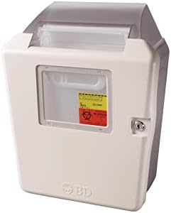 BD Medical 305420 Locking Wall Cabinet for 2/3 gal Sharps Collector, Shape BD