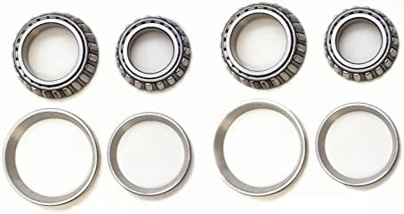 Front Left & Right Wheel Bearing Kit Fit F Super Duty (2WD) 1988 1989 1990 1991 1992 1993 1994 1995 1996 1997#LM102910/LM102949/15101/15245 8USAUTO