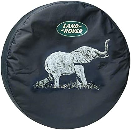 Genuine Elephant Soft Vinyl Spare Tire Cover LRN50230 for Land Rover Discovery 1 (loose fit) and 2 Land Rover