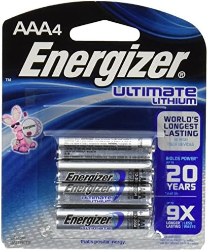 Литиевые батареи AAA L92 Ultimate, 4 штуки, длительный срок службы Energizer