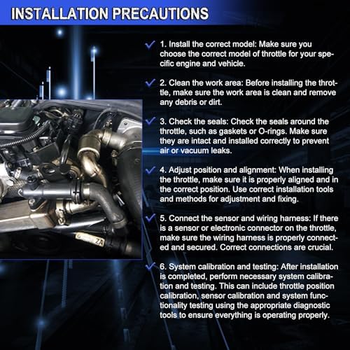 S20042 Throttle Body Assembly 53032801AC for Aspen Durango Ram 1500 2500 3500 Pickup 5.7L Engine OE 68060353AA 5174079AA Automotive Replacement Fuel Throttle Bodies Cycwer