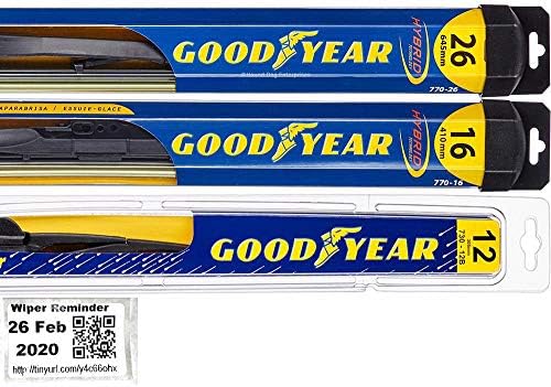 Комплект щеток стеклоочистителя для Subaru Impreza WRX 2012-2014, 4 предмета Goodyear Wiper Blades