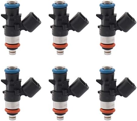 NewYall 6PCS Fuel Injectors for Dodge Avenger Challenger Charger Durango Grand Caravan Journey for Chrysler Town & Country 200 300 for Jeep Grand Cherokee Wrangler 0280158233 NewYall