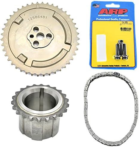 Michigan Motorsports Timing Chain Set with Cam Sprocket, ARP Cam Bolts, Crank Gear, Timing Chain, Fits 4.8 5.3 5.7 6.0 LS1 LS2 LS3 LS6 L99 LS4 LS9 LSA LQ4 Michigan Motorsports