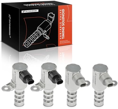 A-Premium 4-PC Intake & Exhaust Engine Variable Valve Timing (VVT) Solenoid Compatible with Ford F-150, Explorer, Edge, Transit-150/250, Transit-350 HD, Mustang, Taurus, Expedition & Lincoln MKZ, MKX A-Premium