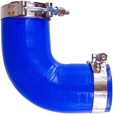 90 Degree Silicone Rubber Elbow Hose with Clamps Fits for Peterbilt Kenworth Paccar F04-6006 Automkt