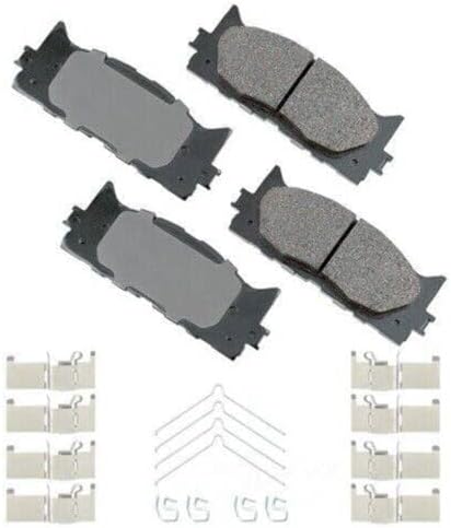 Ультра-премиум керамические передние тормозные колодки ACT1222A, серого цвета, для Lexus/Toyota 2007-2018, комплект из 4 колодок Akebono