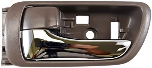 PT Auto Warehouse TO-2469MB-LH - Inside Interior Inner Door Handle, Brown Housing with Chrome Lever - Driver Side PT Auto Warehouse