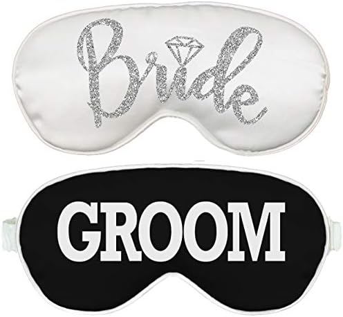 Маска для сна RhinestoneSash Bride & Groom Gifts - комплект из 2 штук для медового месяца RhinestoneSash