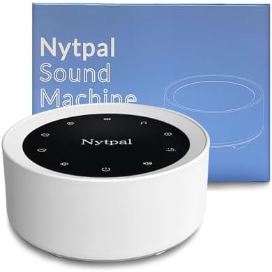 Nytpal White Noise Sleep Sound Machine with 20 Soothing Sounds, Favorite Function, Night Lights, Volume Control, Timer and Memory Features Plug-in Sound Therapy Machine for Relaxing, Baby and Adults Generic