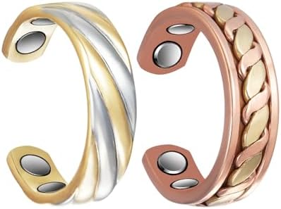 MagVIVACE Copper Magnetic Ring for Women with 3500 Gauss Effective Magnet, Jewelry Gift MagVIVACE