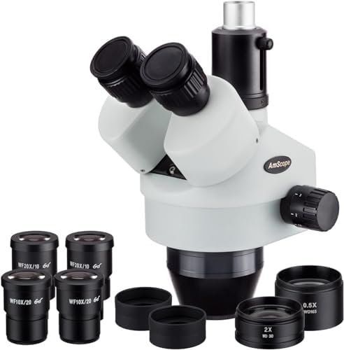 AmScope SM35180T 3.5X-180X Trinocular Zoom Power Stereo Microscope Head AmScope