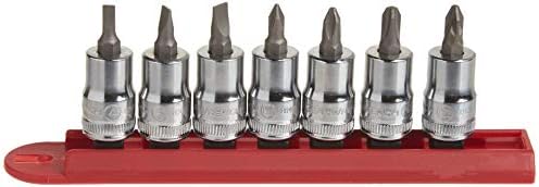 GEARWRENCH 7 Pc. 3/8" Drive Slotted/Phillips/Pozidriv Bit Socket Set - 80577 Gearwrench