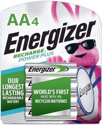 Перезаряжаемые аккумуляторы AA 1.2 В, упаковка из 4 шт. Energizer