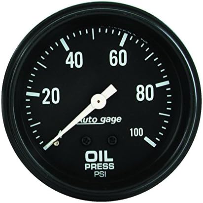 AUTO METER 2312 Autogage Oil Pressure Gauge,2.625 in. Auto Meter