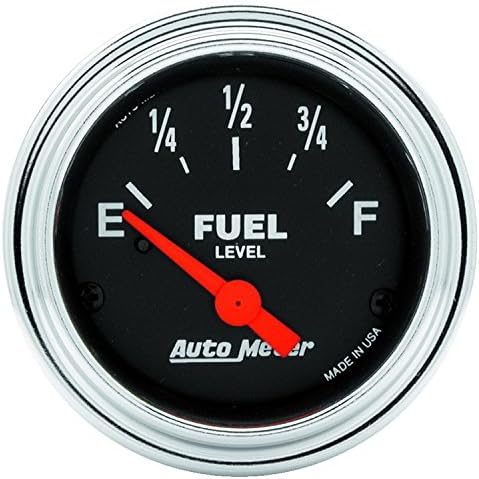 Auto Meter 2516 Traditional Chrome Electric Fuel Level Gauge Auto Meter