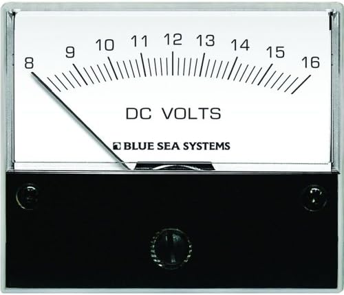 1 - Blue Sea 8003 DC Analog Voltmeter - 2-3/4" Face, 8-16 Volts DC Blue Sea Systems