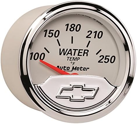 Auto Meter 1337-00408 Chevy Vintage 2-1/16" Electric Water Temperature Gauge (100-250 Degree F, 52.4mm) Auto Meter