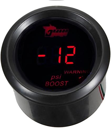 ESUPPORT Car 2" 52mm Digital Turbo Boost Gauge Red LED Light PSI Meter Esupport