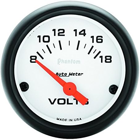 AUTO METER 5791 Phantom Electric Voltmeter Gauge , 2.3125 in. Auto Meter