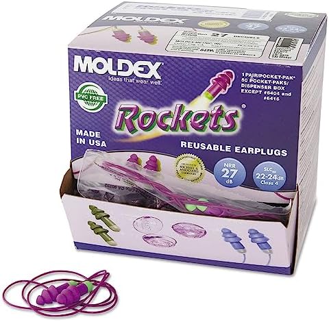 Беруши Moldex Rockets с комфортабельным наконечником, снижение шума 27 дБ Moldex