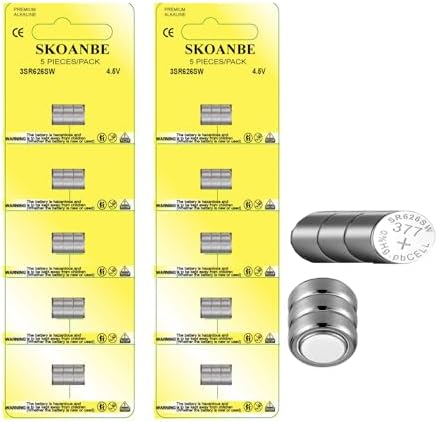 Набор из 10 батареек 3AG4 / 3LR626 / 3x377, 4,5 В, с высокой производительностью и безопасностью Skoanbe