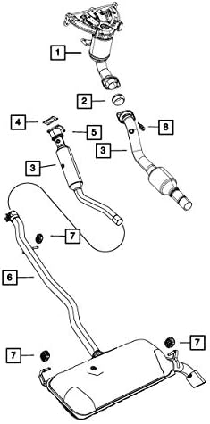 Оригинальный изолятор выхлопной системы 68142880AB для вашего автомобиля, соответствующий спецификациям Mopar