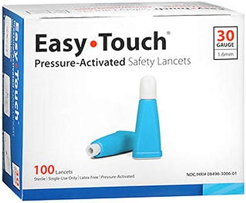 Ланцеты с защитой от давления 30G - 100 шт, упаковка 2 Easy Touch