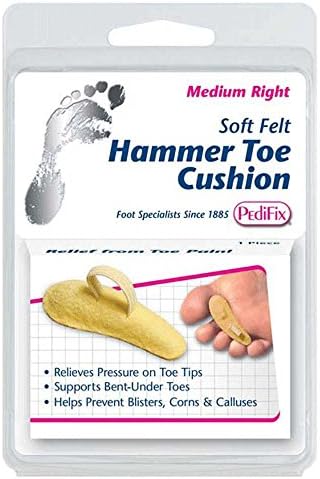 Pedifix Hammer Toe Cushion, Small, Right, (Pack of 2) Pedifix