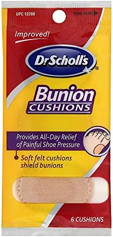 Dr. Scholl's Bunion Cushions, 6ct (Pack of 8) // Dual Cushioning Layer Provides Immediate and All-Day Bunion Pain Relief by Reducing Shoe Pressure and Friction Dr. Scholl's