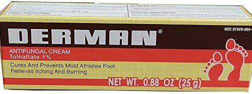 Derman Antifungal Cream (Крем) for the Treatment of Athlete's Foot (3 Pack (0.88 Ounce)) Derman