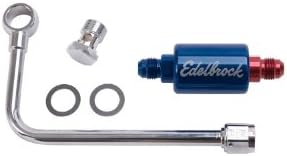 Edelbrock 8134 Chrome Fuel Line, Red/Blue Edelbrock