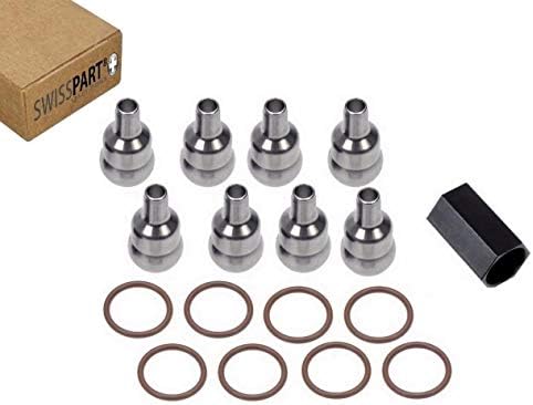 8pc High Pressure Oil Rail Ball Tube Repair Kit Seals and Tool For Ford 6.0L Powerstroke 04-10 Swiss Part