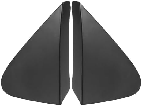 Front Left Right Door Mirror Corner mudguard Triangle Cover No.6011812010/6011712010 for Toyota Corolla 2007-2013 Plastic Black 1Pair A Absopro