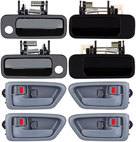 ECCPP Door Handles Exterior Interior Front Rear Driver Passenger Side for 1997 1998 1999 2000 2001 Camry(8pcs)) Eccpp