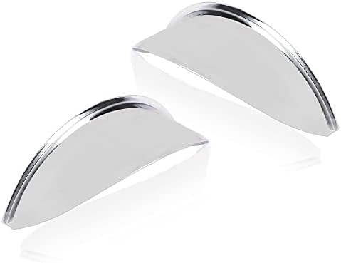 PIT66 Headlight Headlamp Visors Pair 7" Heavy Duty Chrome Shields Trim Caps Custom Car Pit66