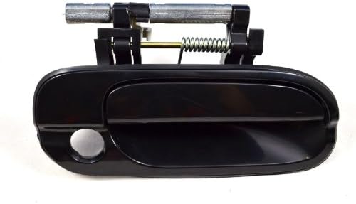 PT Auto Warehouse NI-3175S-FR - Outside Exterior Outer Door Handle, Smooth Black - Passenger Side Front PT Auto Warehouse