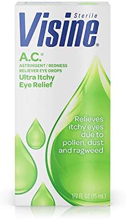 Visine A.C. Eye Drops (Капли) 0.50 oz (Унции) (Pack of 7) Visine